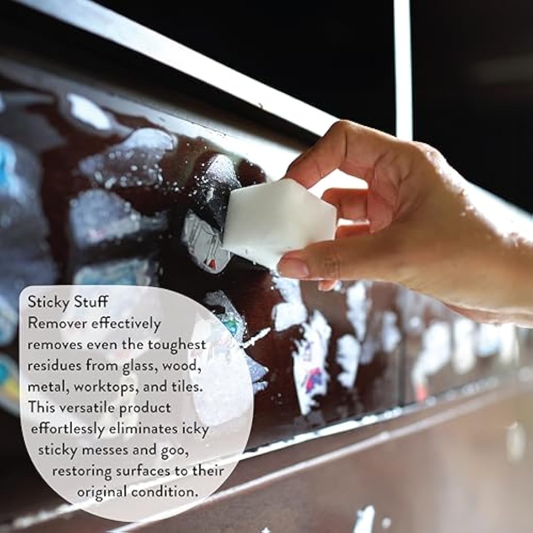 GLEAN Sticky Stuff Remover Gel Spray | 3x400ml | Goo Dissolver | Removes The Goo, Glue, Adhesive Remover, Labels, Chewing Gum | Multi-Surface: Wood, Glass, Metal, Tiles, Fabric, UPVC Cleaner