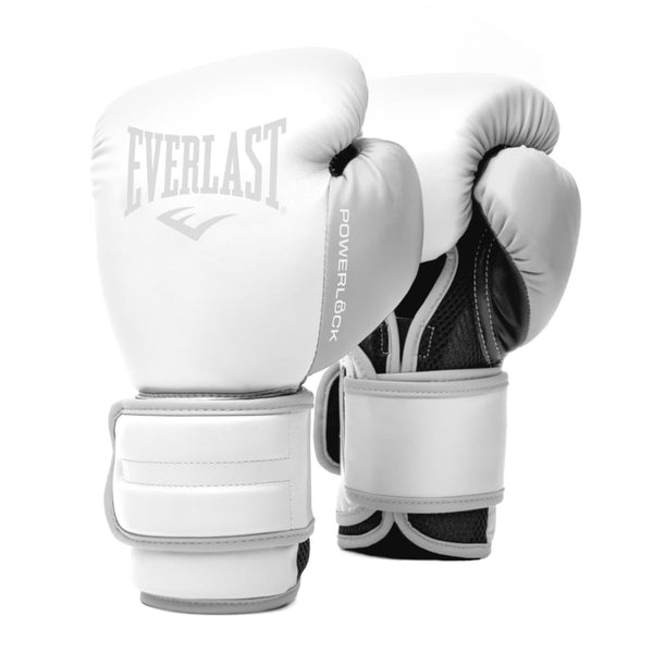 EVERLAST Powerlock 2R Training Gloves - White - 10oz
