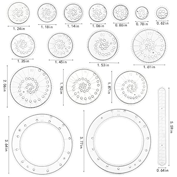Gobesty Spirograph Deluxe Drawing Set with 28 Accessories, Geometric Ruler, Art Design Set for Kids and Adults