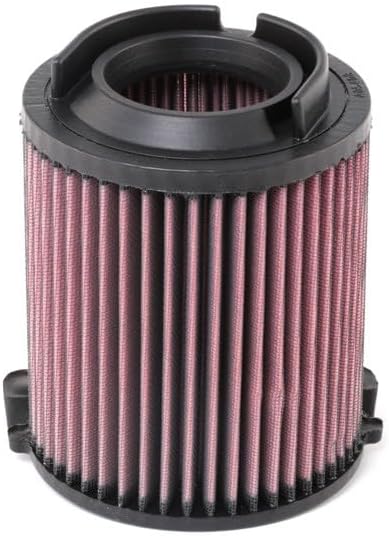 K&N Replacement air filter compatible with Audi A3 1.6 6/2003-2012 (excl. FSi) A3 2.0 excl. Turbo / div VAG (E-2014), Heather Red