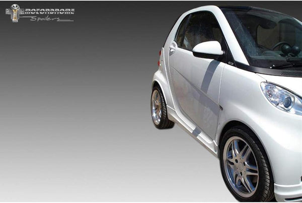 Motordrome Wheel arch extensions (rear side) compatible with MCC Smart ForTwo 4/2007- (2-pieces) (ABS)