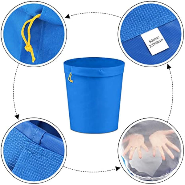 Hyindoor herbal oil extraction bubble bags, for ice extraction, 20L, 5 bags