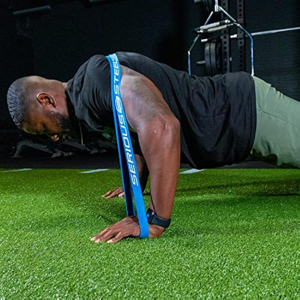 'Serious Steel Fitness 32'' Resistance Training Bands (Portable Exercise Band System Training Bands- Great for Individuals Under 5'10'')'