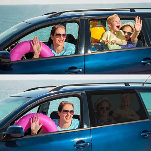 Goosky Window Shades for Baby, Sun Shades for Kids, UV Protection for Adults, Pets - Car Blinds Fits Most Vehicles (2 Pack)