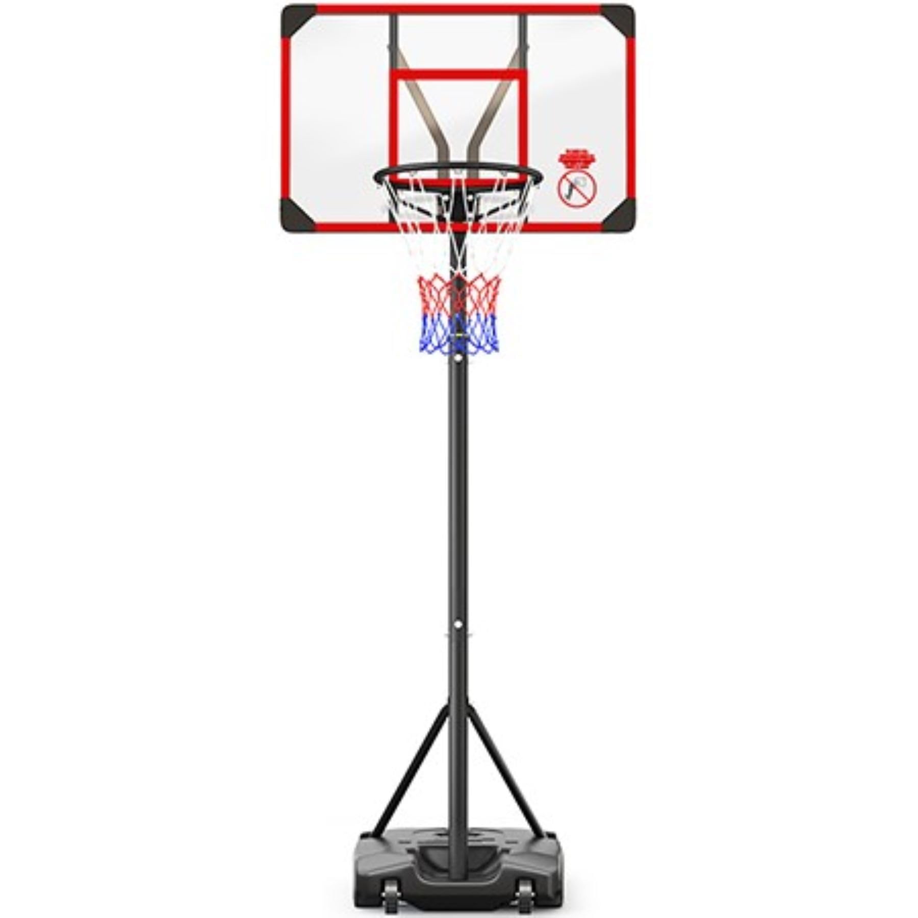 Basketball Hoop for Kids Yohood Basketball Hoop Outdoor 147-260cm Height Adjustable Portable Enlarged Base for Kids Teenagers Youth Adults Backyard Driveway Indoor