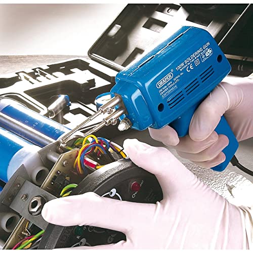 Draper 71420 5-Piece 230-Volt 100-Watt Soldering Gun Kit, Blue