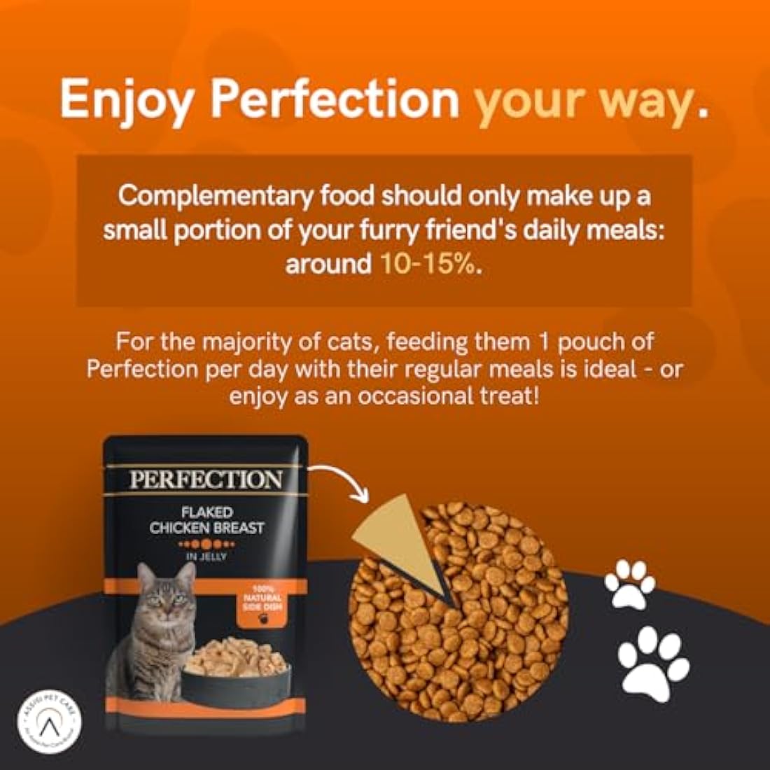 HiLife Perfection Adult Wet Cat Food, Flaked Chicken Breast in Jelly, Grain Free & Made With 100% Natural Ingredients (18 Pouches x 70g)
