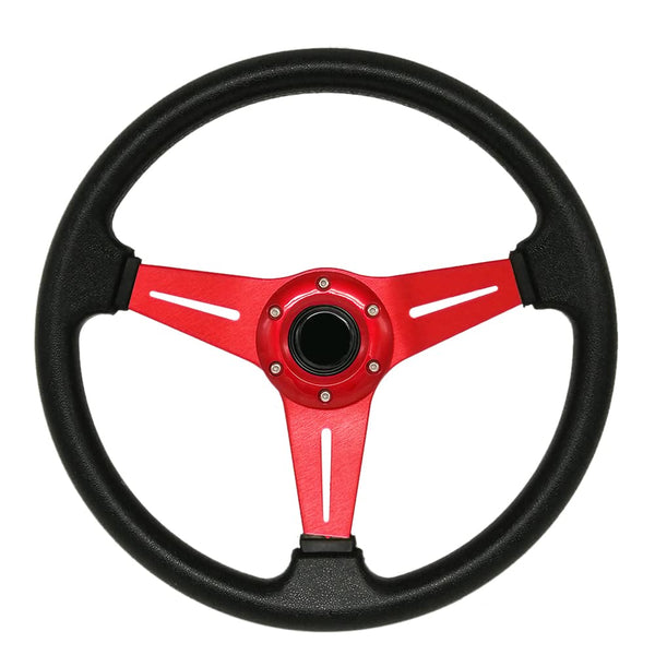 YEHICY Auto Racing Flat Steering Wheel with Purple Spokes 350mm 13.8”6 Bolts Grip Vinyl Leather Universal Simulation Game Steering Wheel For Logitech G29 G920 G923