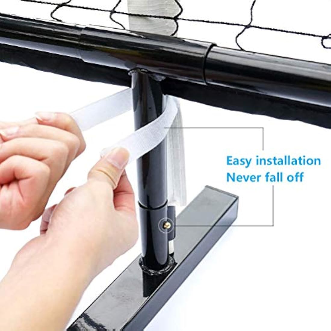 Aoneky 22x3ft Pickleball Paddle Tennis Net Set, Metal Stand and PE Net - Portable PickleBall Net for Volleyball Tennis Driveway Outdoor Garden Beach (22 x 3 ft)