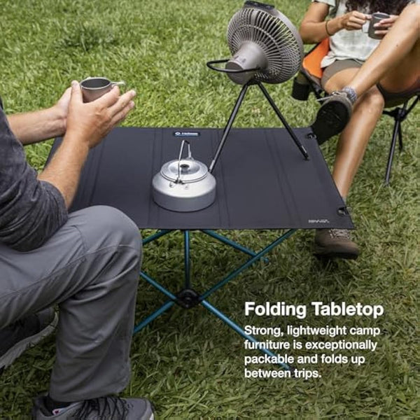 Helinox Table One Hardtop Large | Weather resistant, Lightweight and Collapsable, Portable, Outdoor Camping Table - Supports up to 50 kg in weight (Black)