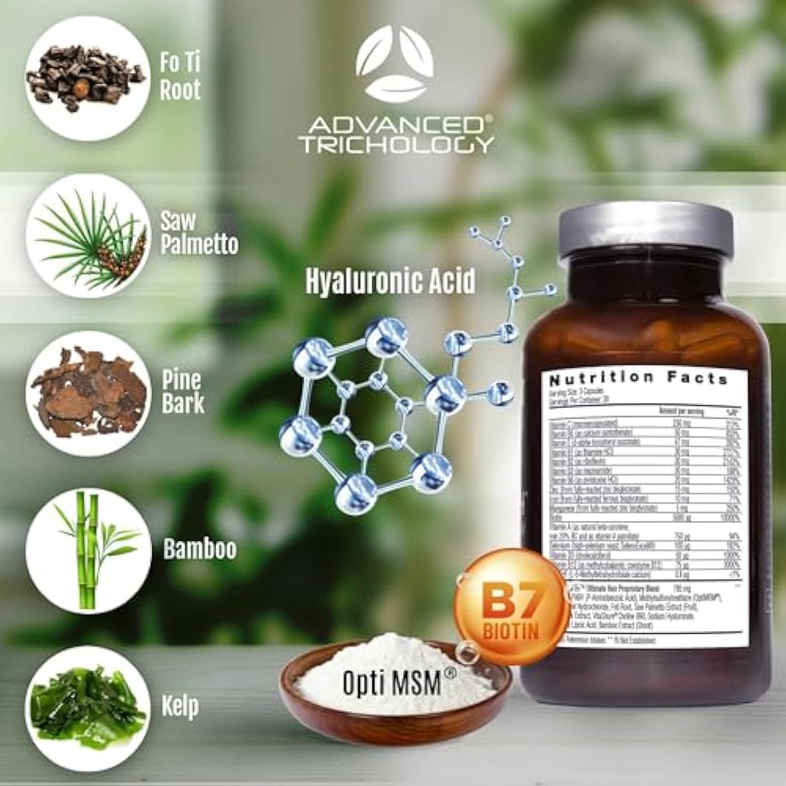 Advanced Trichology FoliGROWTH Hair Supplement – Designed to Provide Essential Vitamins and Minerals for Hair and Scalp Health