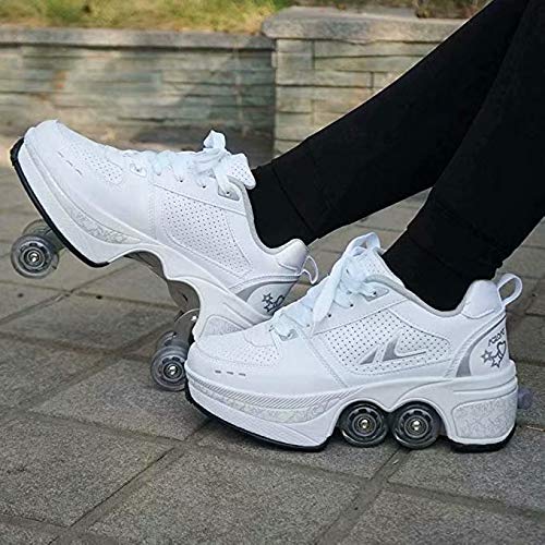 Duvetset Roller skates for ladies, Quad Roller Skates for children, Unisex Shoes with Wheels, Roller Adult Skates, Outdoor sports technology