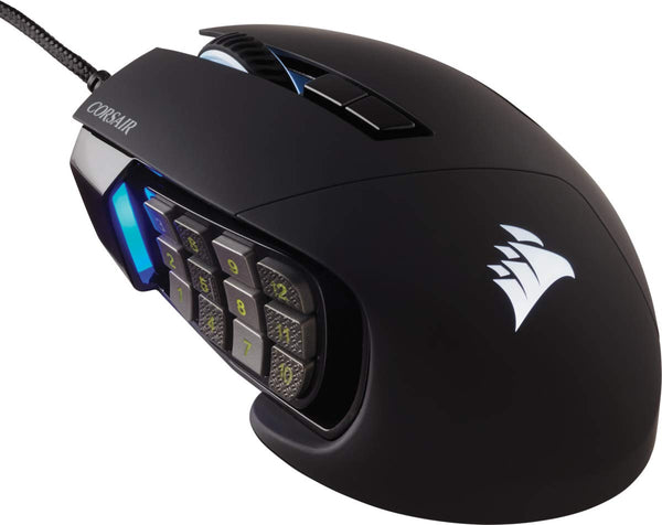 CORSAIR SCIMITAR ELITE WIRELESS MMO Gaming Mouse – 26,000 DPI – 16 Programmable Buttons – Up to 150hrs Battery – iCUE Compatible – PC, PS5, PS4, Xbox – Black