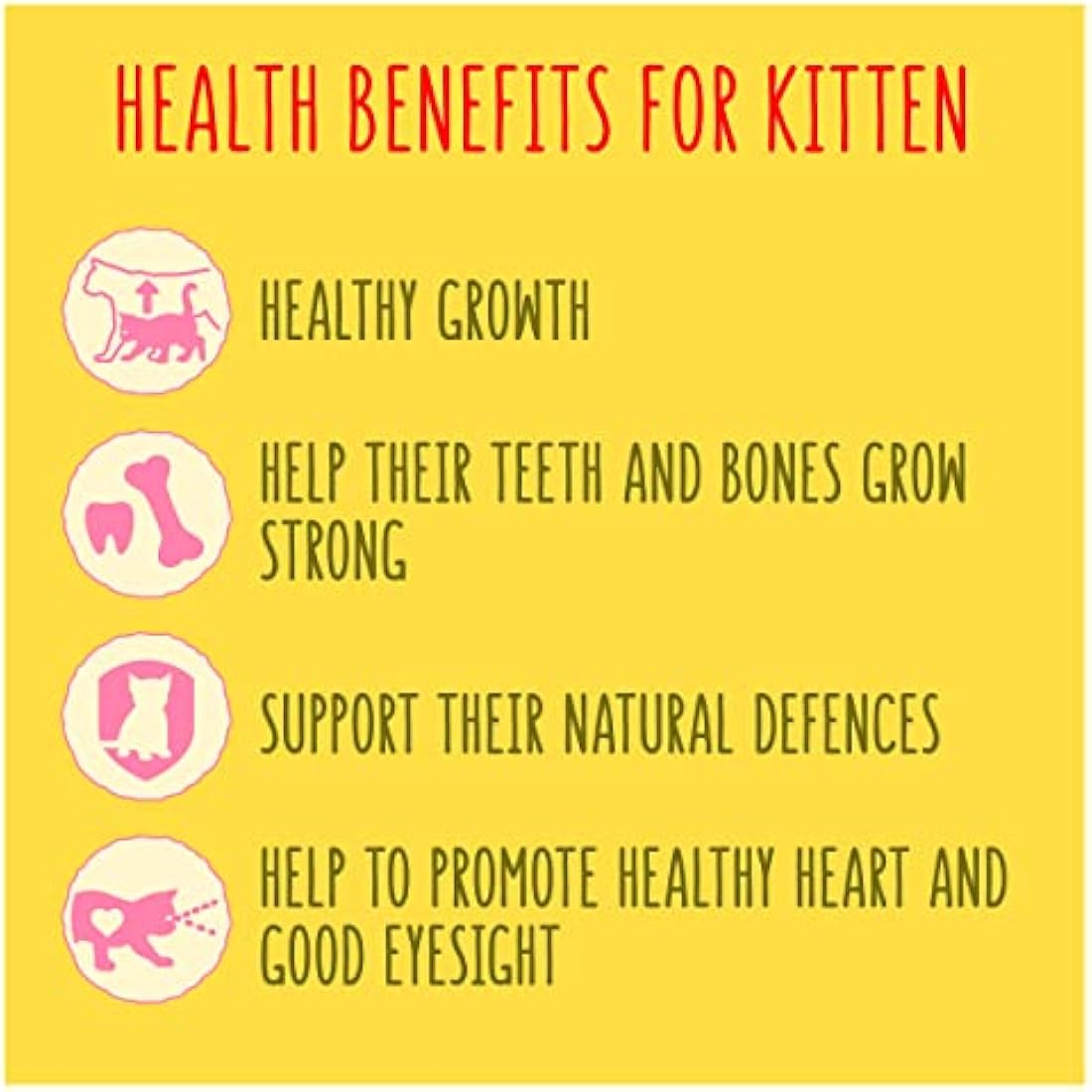 GO-CAT Kitten Chicken, Turkey and Milk Dry Cat Food 2kg, Pack of 4