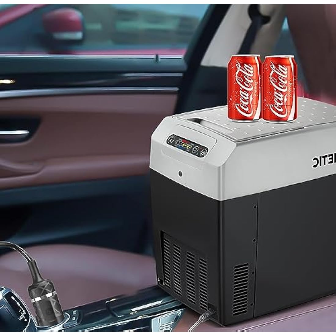 HKY 12V Mini Fridge Car Cooler Cool Box Power Lead Cable Car Freezer AstroAI Portable Fridge Car Charger Power Adapter Extension Automobile Cigarette lighter 2 Pin Plug in for Refrigerator Car Freezer
