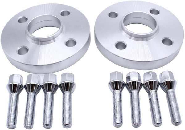 2pcs 20mm Spacers 4x100mm Hutric Forged Wheels Spacer Kit mit 8x Lug Bolts M12x1.5 Hub Bore 56.6mm for Vauxhall CORSA C