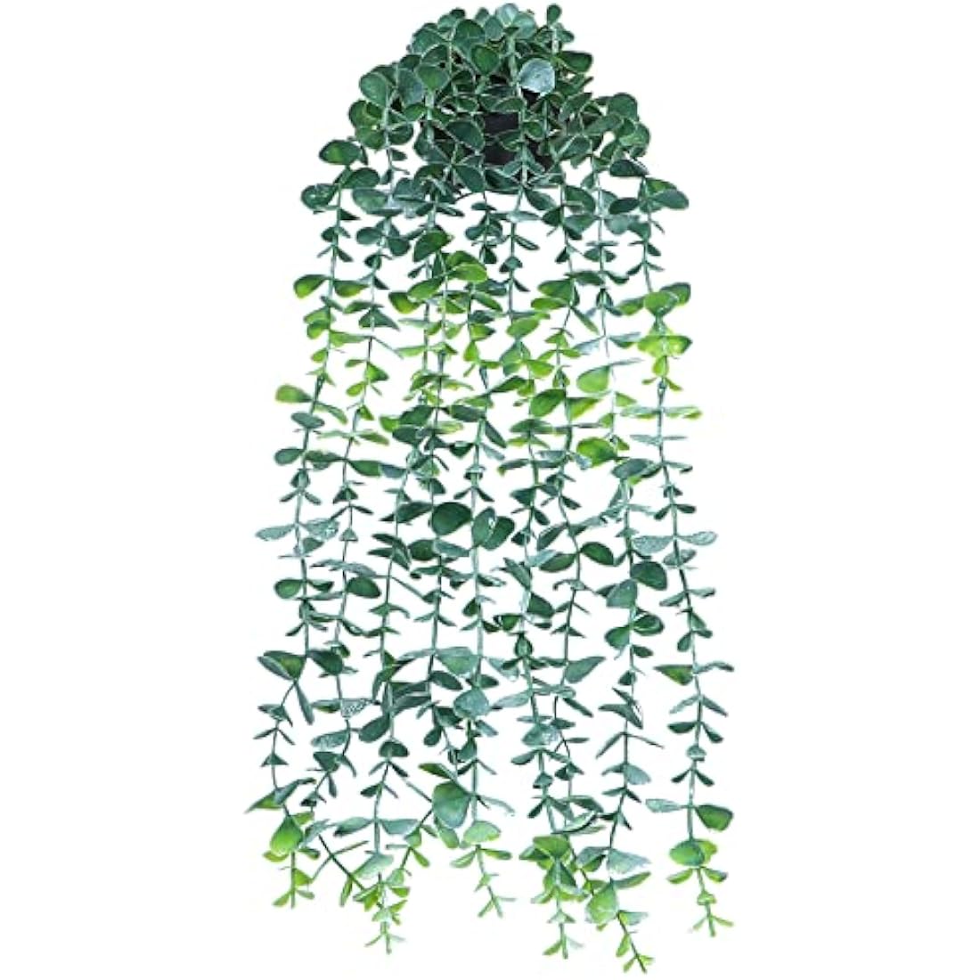 Eirdary Artificial Hanging Plants Fake Potted Plants for Indoor Outdoor Wall Home Room Office Decor(White)