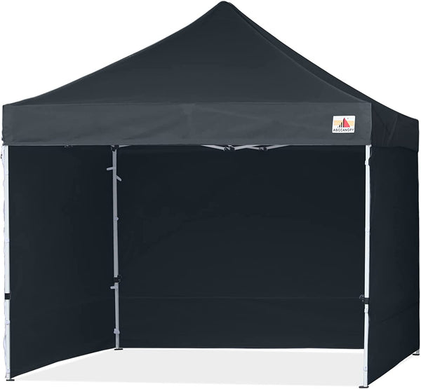 ABCCANOPY 3x6M Pop Up Gazebo Canopy Commercial Tents Market stall with 4 Removable Sidewalls and Roller Bag Bonus 4 Weight Bags (Grey)