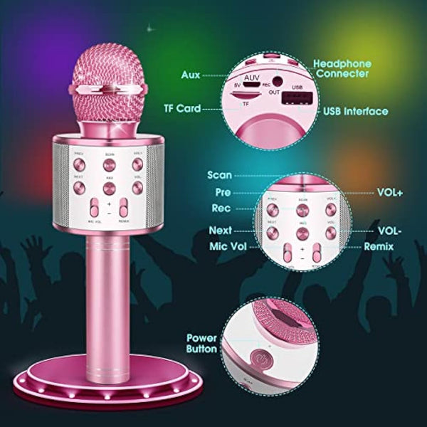 Dislocati Girls Toys Age 3-12, Toys for Girls Age 3-15 Party Toys for 3-12 Year Old Girl Gifts Kids Microphone for Kids Toys Girls Birthday Presents Gifts for 3-12 Year Olds Girls Christmas Xmas Gifts