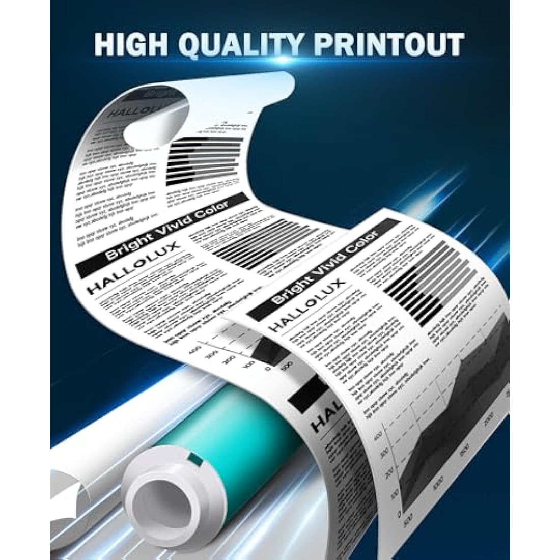 HALLOLUX PG-575XL CL-576XL Black 2-Pack Remanufactured Ink Cartridges Replacement for Canon 575 XL 576 XL for Canon PIXMA TS3550i TS3551i TR4750i TR4751i Printer