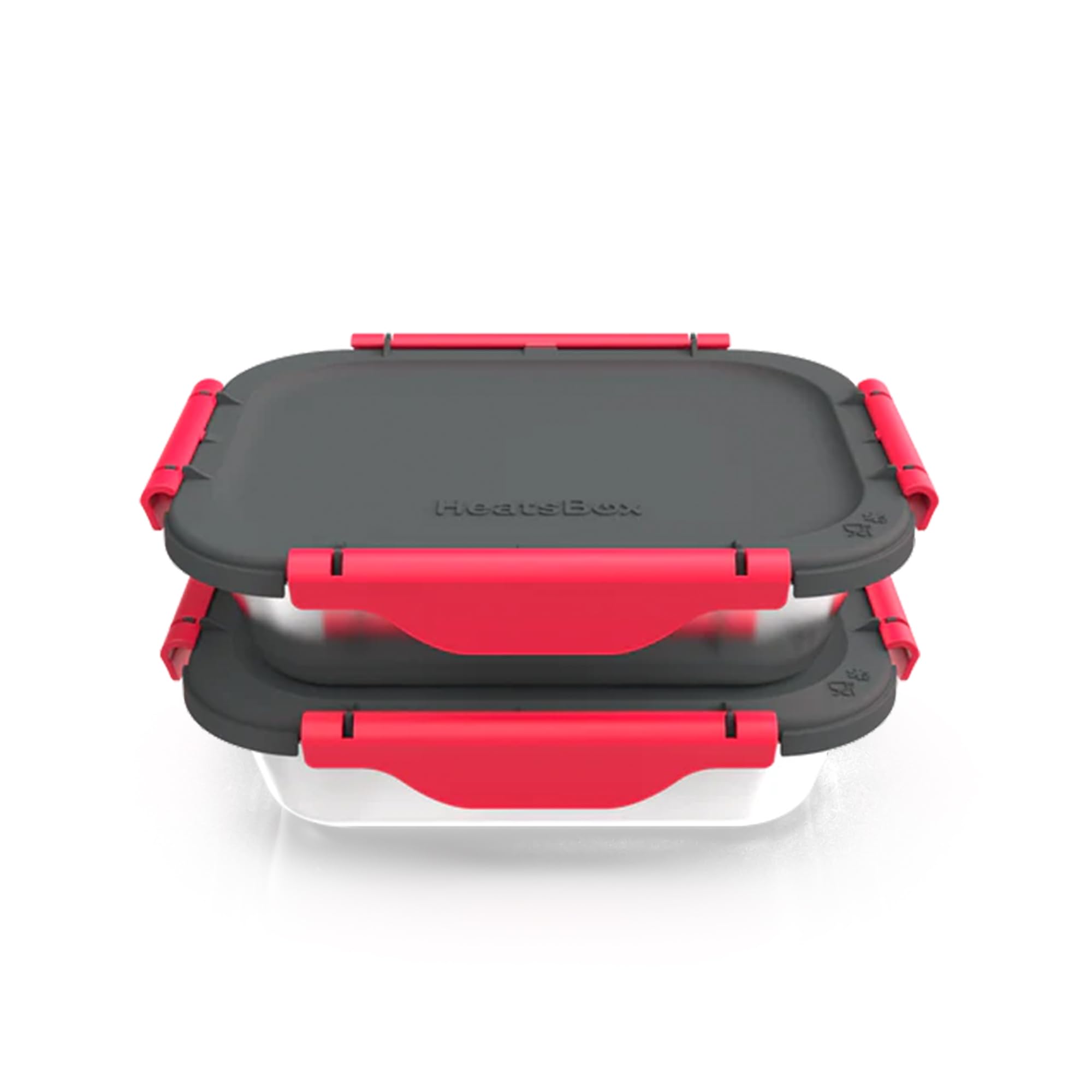 Faitron Inner Dish Set of 2, leak-proof stainless steel bowls with divider (925 ml), transport lid, temperature-stable up to 200 C, suitable for