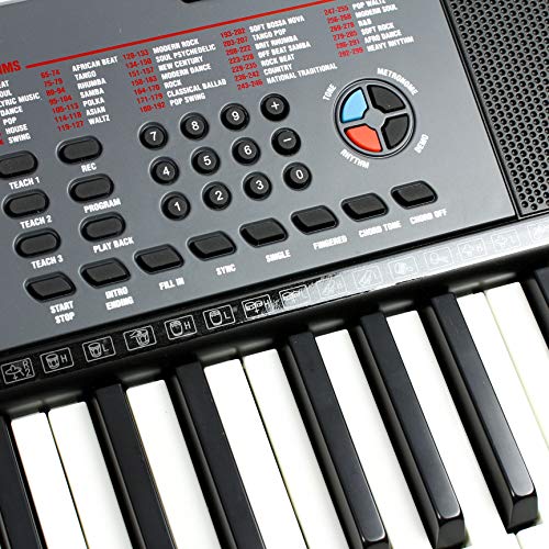 RockJam 88 Key Digital Piano with Full Size Semi-Weighted Keys, Power Supply, Sheet Music Stand, Piano Note Stickers & Simply Piano Lessons