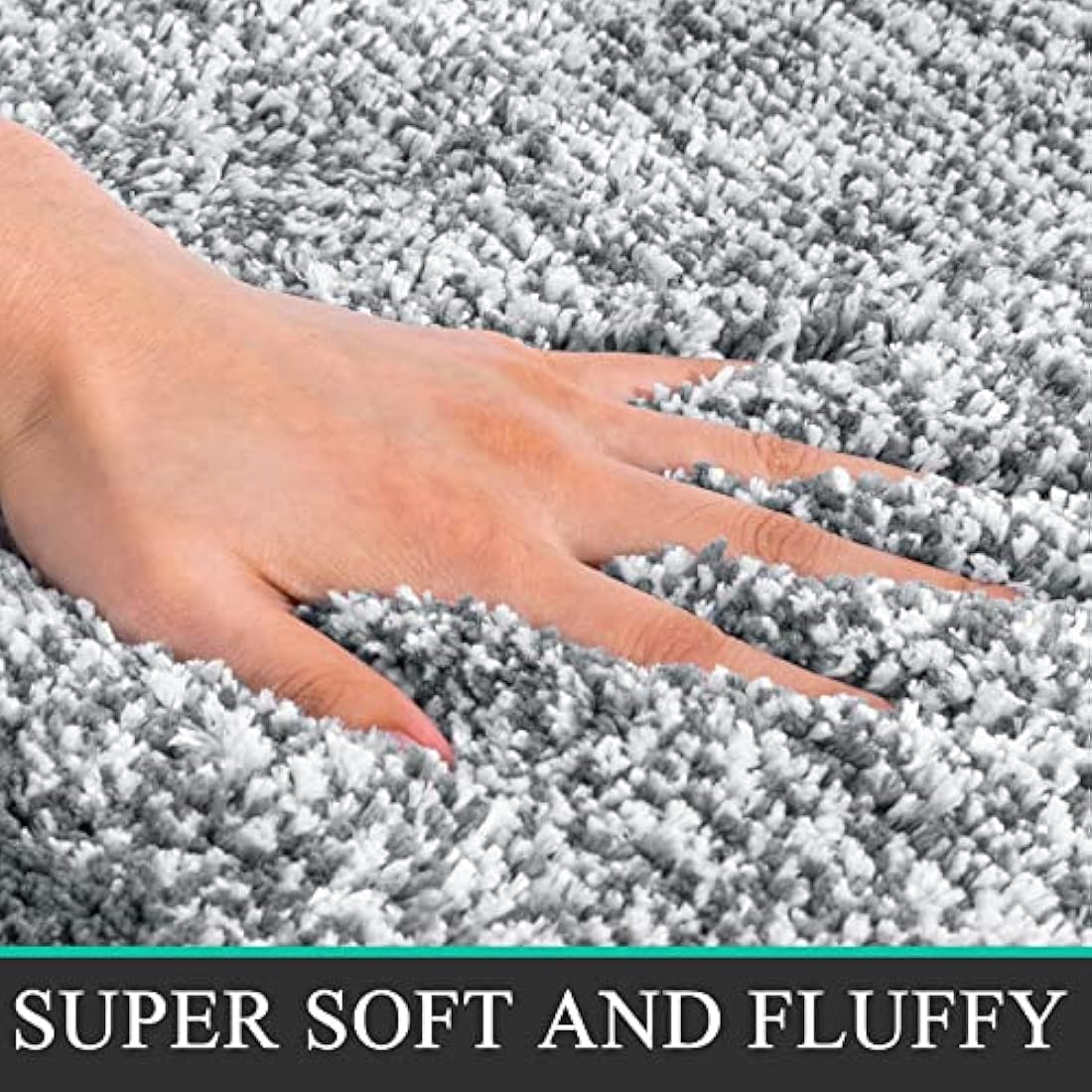 Pauwer 3 Pieces Luxury Bath Mat and Pedestal Mat Set Super Soft Microfiber Fluffy Bathroom Rug Machine Washable Absorbent Shower Rugs for Bathroom