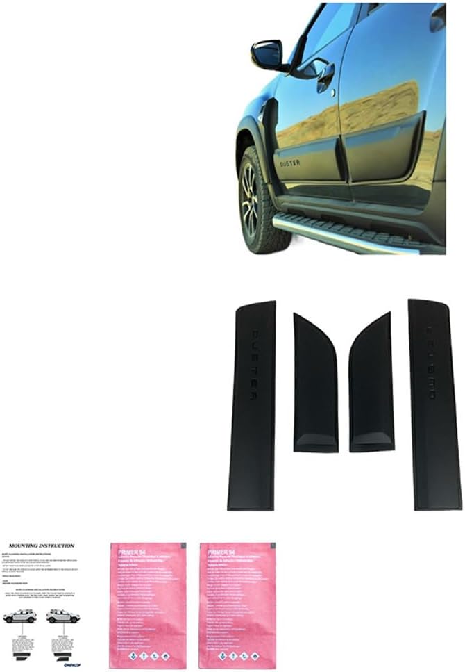 Oneway Body Cladding compatible with Dacia Duster II 2018-2024 - Matt black