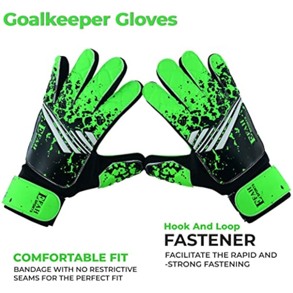 EFAH SPORTS Football Goalkeeper Gloves For Boys kids Children Youth Soccer Goalie Glove with Super Grip Palms