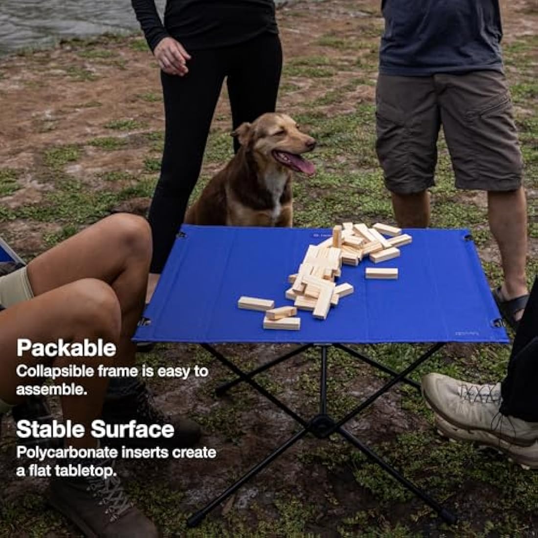 Helinox Table One Hardtop Large | Weather resistant, Lightweight and Collapsable, Portable, Outdoor Camping Table - Supports up to 50 kg in weight (Black)