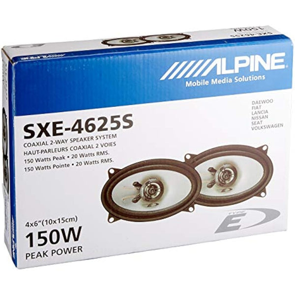 Alpine SXE 4625 S Car Loudspeaker, 60W, black