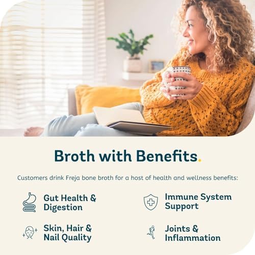 Freja Best of Bone Broth Mixed Pack | Beef & Chicken | Premium Broth | Delicious & Natural | Low Calorie | High Protein & Collagen | Not from Concentrate, Powder or Cubes | 6 x 500ml