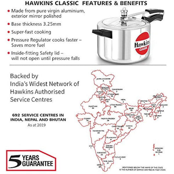 Hawkins Classic Pressure Cookers (5 Litre)