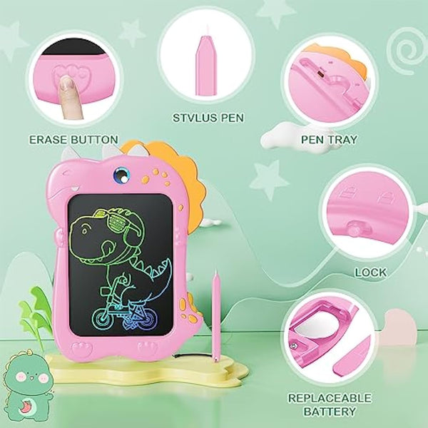 Kizmyee LCD Writing Tablet for Kids,Toddler Toys for 3 4 5 6 Year Old Boys Girls Gifts, 8.5inch Kids Toys Doodle Board, Dinosaur Toys Drawing Pad for Kids 3+ Year Old Boy Girl Birthday Gifts