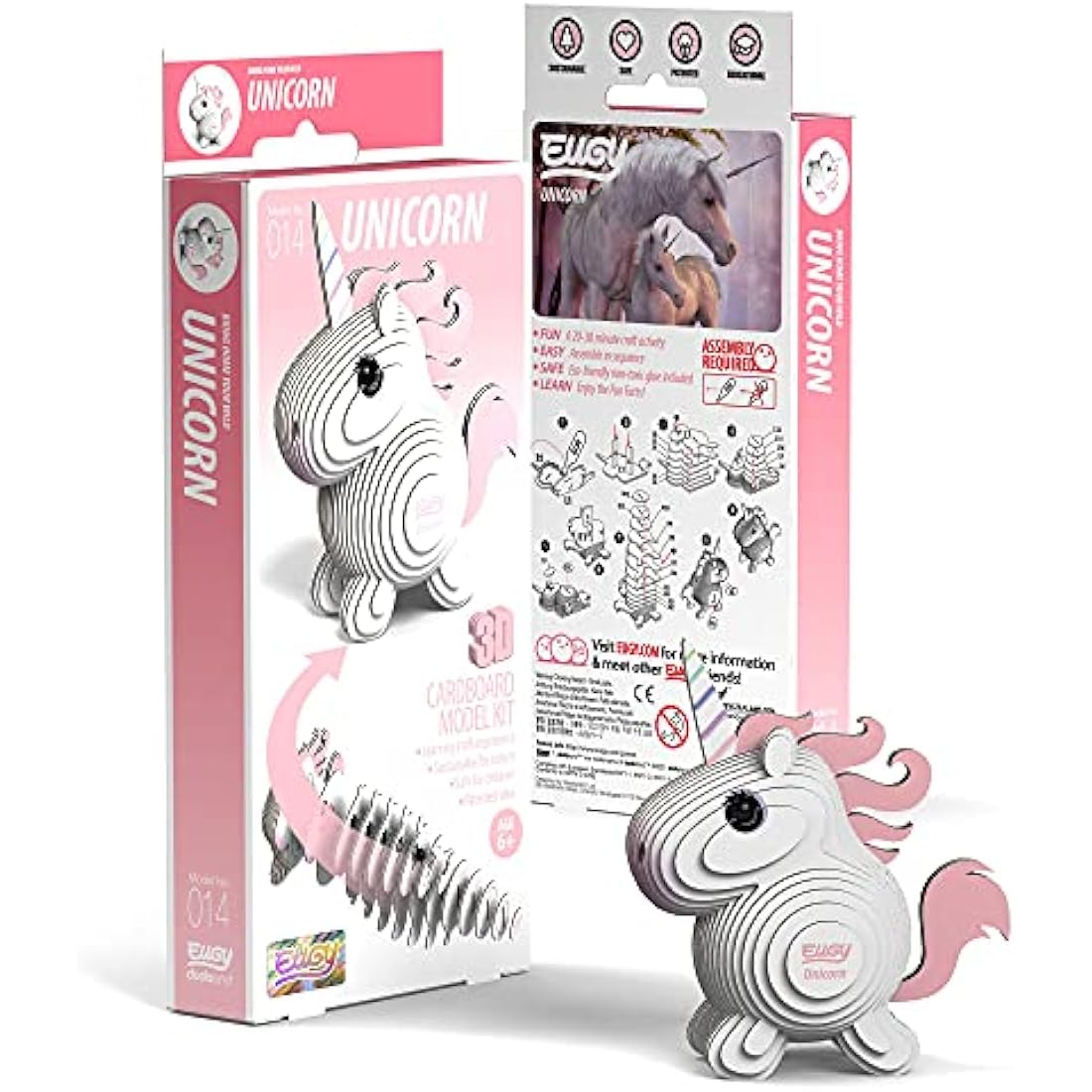 EUGY 3D Unicorn Model, Craft Kit