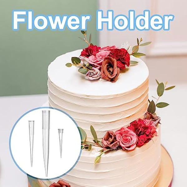 Jagowa 60 Flower Tubes - Perfect for Flower Arrangements & Cake Decorating. Three sizes (S/M/L) with 20 pcs each.