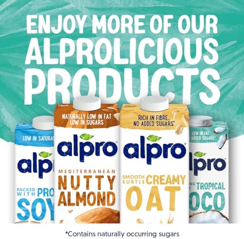 Alpro Coconut Plant-Based Long Life Drink - Vegan Dairy Free & Lactose Free Milk Alternative - 1L (Pack of 8)