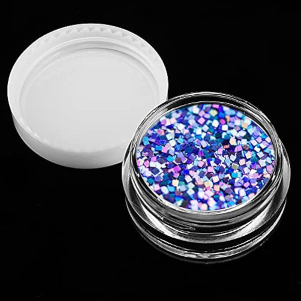 PINGEUI 100 Pcs 5ml /5g Cosmetic Pots, Empty Round Cosmetic Containers with Lids, Mini Sample Containers Pots Travel Pots for Creams, Nail Polish, Lip Balm, Glitter, Art Crafts