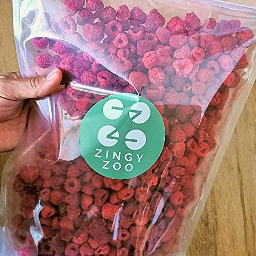 Freeze-Dried Raspberries | XXL 500g Premium Vegan Raw Freeze Dried Fruit | Freeze Dried Raspberries Whole Pieces of Raspberry | Dried Berries Dehydrated Raspberries Snacking, Baking, Cocktails, Drinks