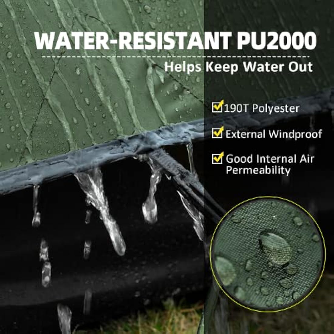 Forceatt Tent, 1/2 Person Two Doors Camping Tent, Ultralight Waterproof 1-2 Man Tent,Quick To Set Up,Portable,for Camping,Motorcycle Travel, Backpacking