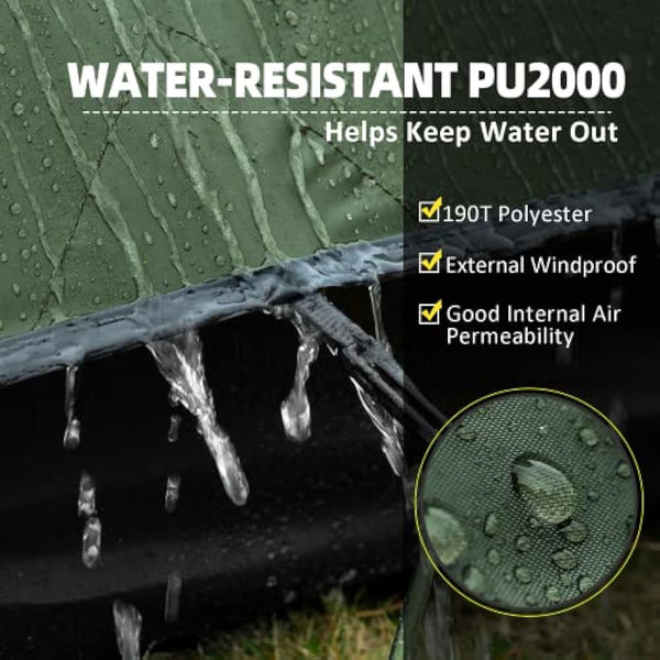 Forceatt Tent, 1/2 Person Two Doors Camping Tent, Ultralight Waterproof 1-2 Man Tent,Quick To Set Up,Portable,for Camping,Motorcycle Travel, Backpacking