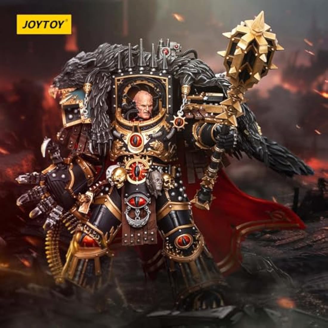 JOYTOY JT9787 Warhammer 40K The Horus Heresy, Sons of Horus Warmaster Horus Primarch of the XVlth Legion 1/18 Action Figures Soldier model