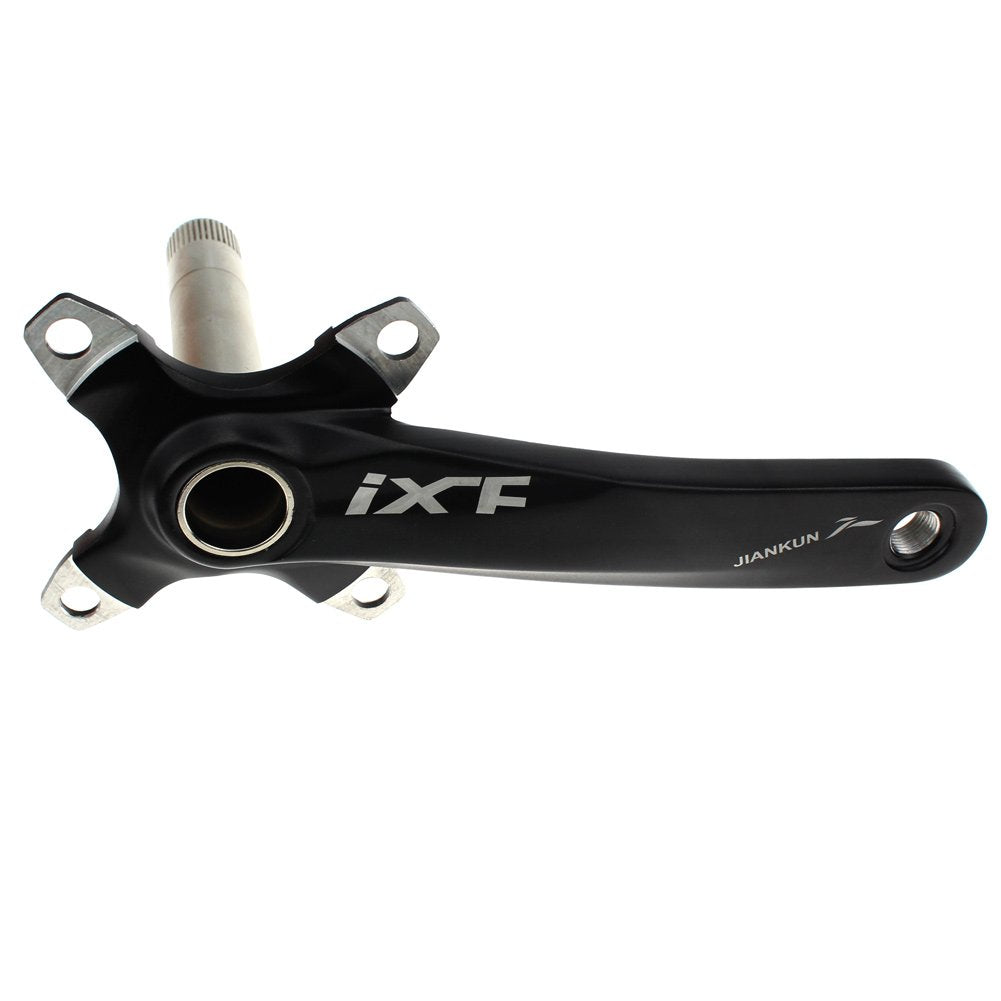 FOMTOR Bicycle Crank Arm Set BCD 104 Road Mountain Bike Crankset with Bottom Bracket and Chainring bolts 170mm Crank Arm (Black)