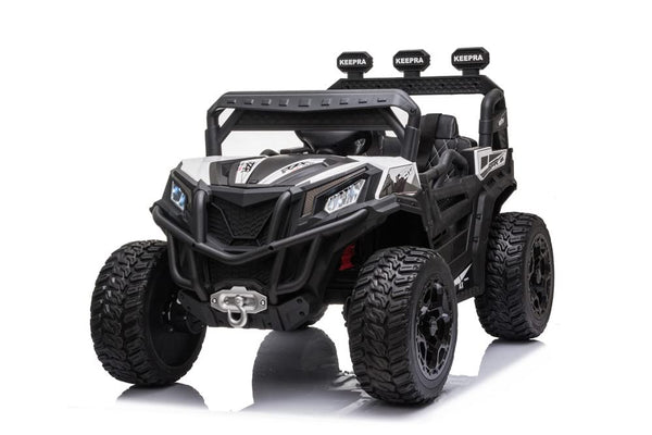 RZR Turbo UTV-MX-ii *2 SEATER* 24V 4x Motors 4x4 Electric Kids Ride On Car (White)
