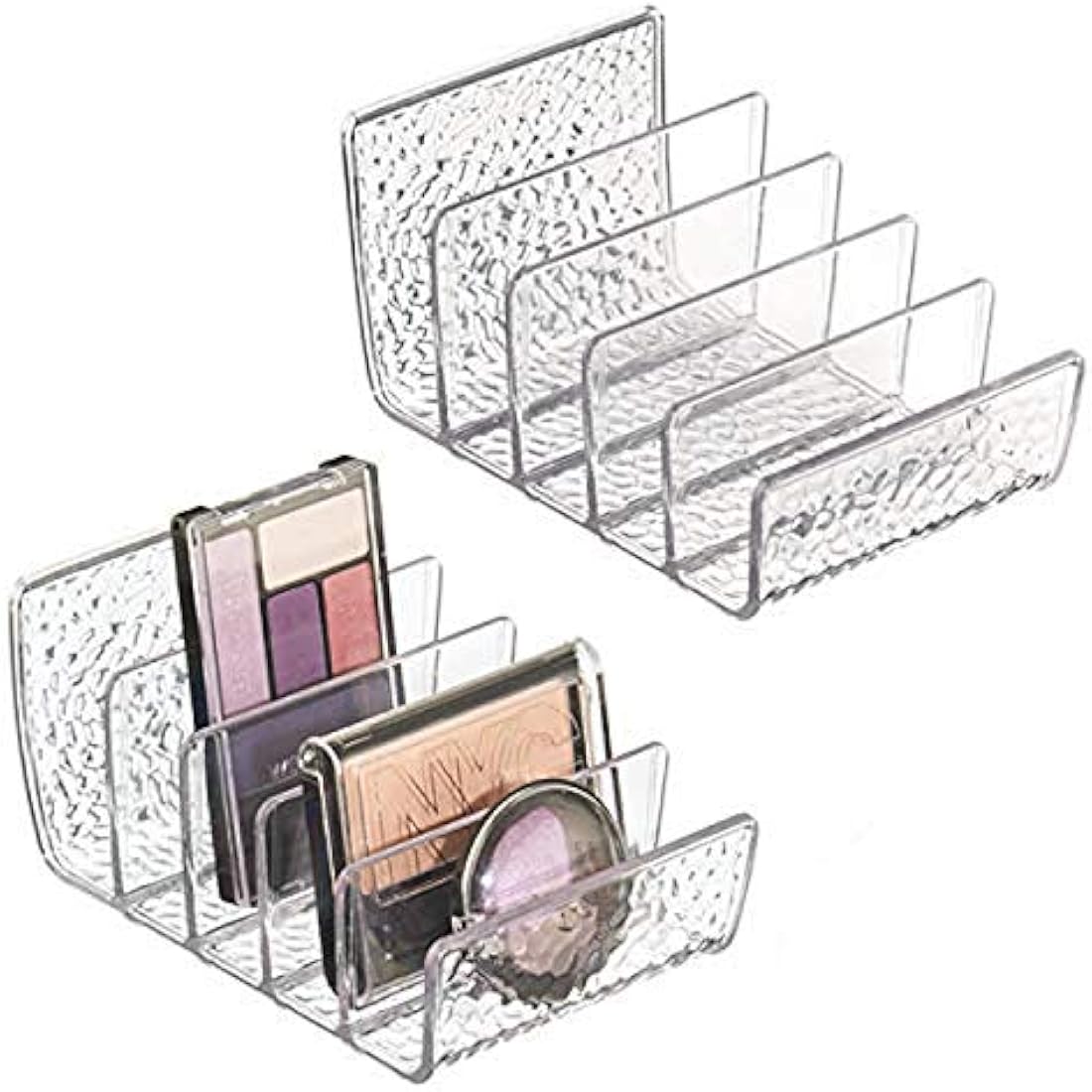 InterDesign Cosmetic Vanity Cabinet, Palette Organizer-Set of 2
