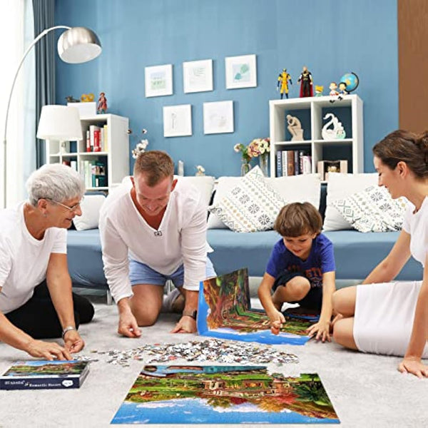 Jigsaw Puzzles 1000 Pieces for Adults | Holiday Homes | 1000 Piece Puzzle Educational Games Decoration Puzzle.