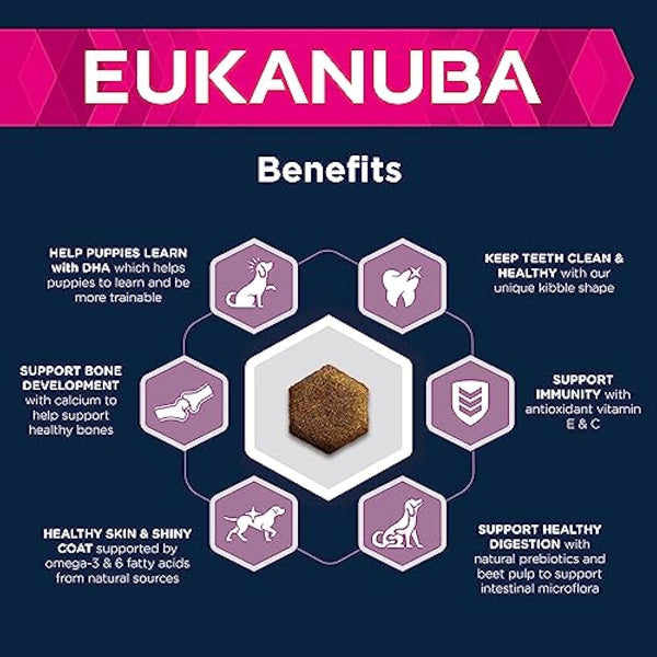 Eukanuba Complete Dry Dog Food for Puppy Large and Giant Breeds with Fresh Chicken 15 kg