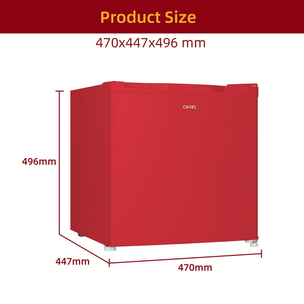 CHiQ FBM157L4EU, Fridge Freezer, 157L, 70/30, 12-Year Compressor Service, Low Frost, E, 39 dB, 48cm Wide 144cm Tall, Black