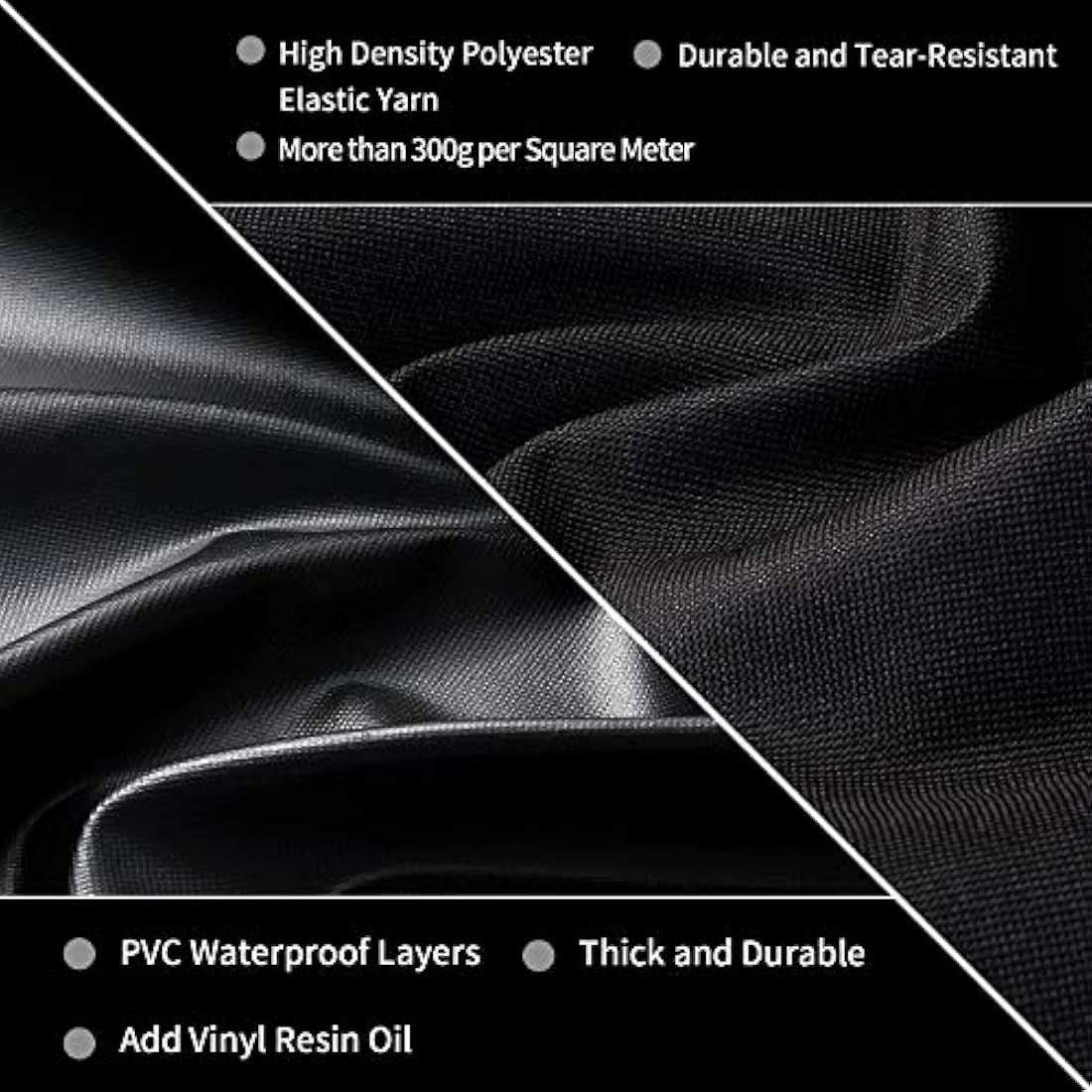 JIESUO 57CM BBQ Cover for Weber Charcoal Kettle: Heavy Duty Waterproof Weather Resistant Barbeque Grill Covers