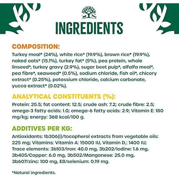 James Wellbeloved Junior Turkey & Rice 15 kg Bag, Hypoallergenic Dry Dog Food